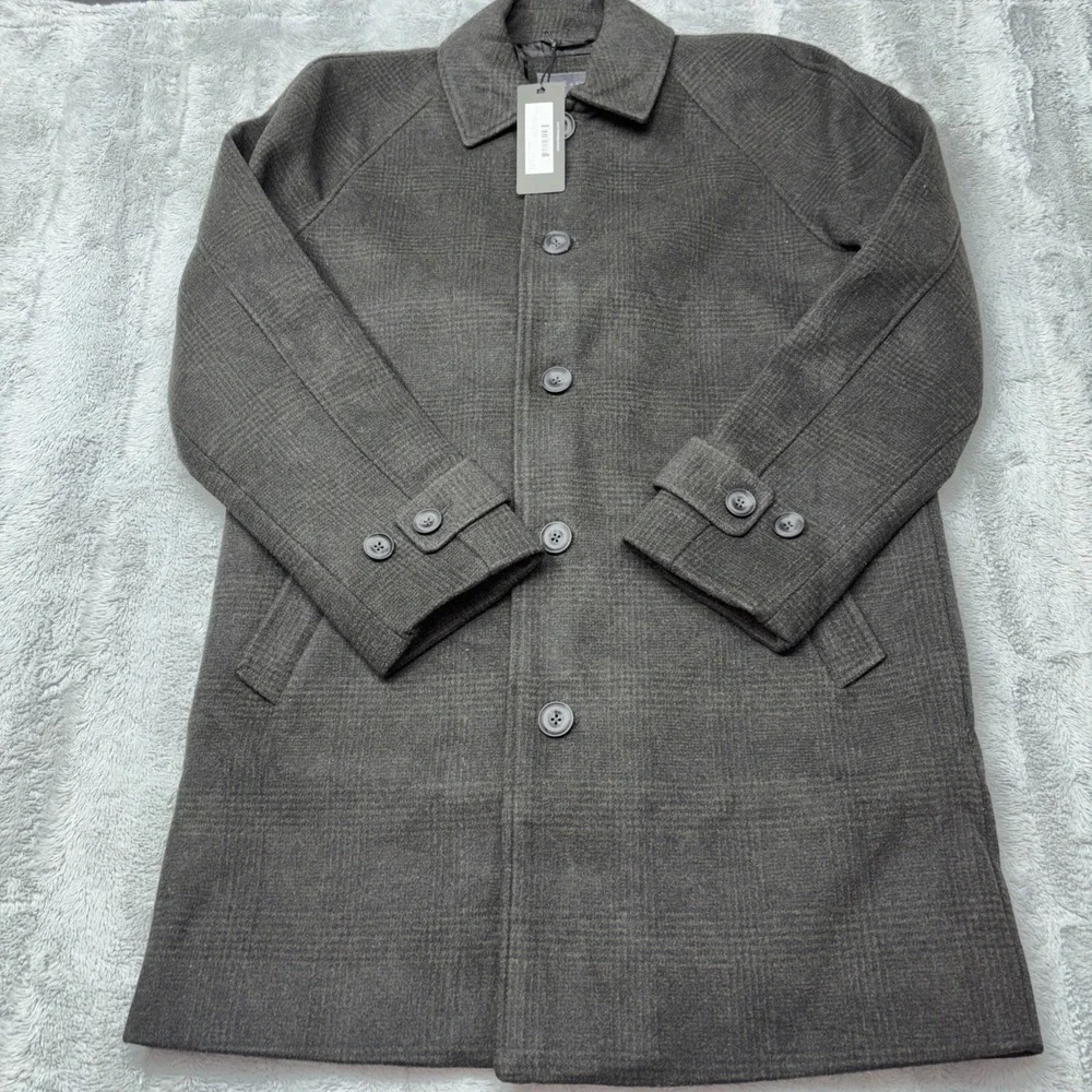 $398 Slate‎ & Stone (Small) Black Raglan Long Coat New with Tags